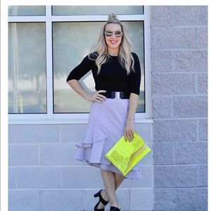 Banana republic seer sucker ruffle skirt 👗 PFIRM